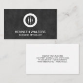 Carte De Visite Consultant d'entreprise | Logo du commerçant Stock (Devant / Derrière)