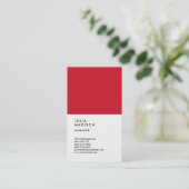 Carte De Visite Consultant du gestionnaire de tendance Vertical Re (Debout devant)