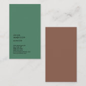 Carte De Visite Consultant du gestionnaire de tendance verticale (Devant / Derrière)