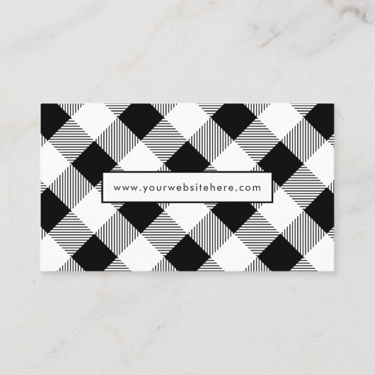 Carte De Visite Consultant en affaires chez Black and White Buffal (Dos)