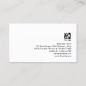 Carte De Visite Consultant en beauté Faux Gold (Dos)