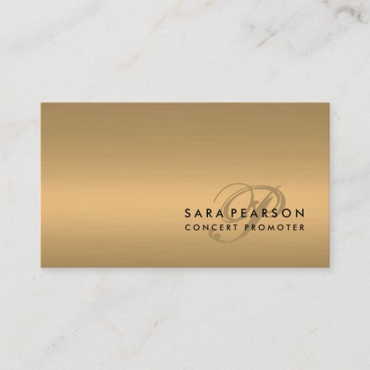 Carte De Visite Consultant en beauté Faux Gold (Devant)