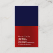 Carte de visite consultant en bleu foncé clair (Dos)