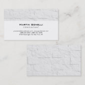Carte de visite consultant en briques blanches à m (Devant / Derrière)