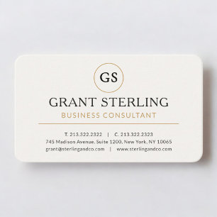 Carte De Visite Consultant en entreprise Professionnel