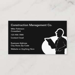Carte De Visite Consultant en gestion de la construction