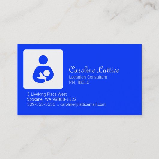 Carte De Visite Consultant en lactation (Devant)