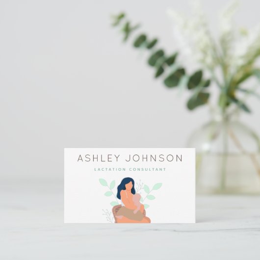 Carte De Visite Consultant en lactation Expert en allaitement (Debout devant)