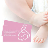 Carte De Visite Consultant en lactation Expert en allaitement rose
