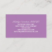 Carte De Visite Consultant en lactation Expert en allaitement Viol (Dos)