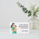 Carte De Visite Consultant en lactation pour l'allaitement (Debout devant)