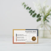 Carte De Visite Consultant en main-d'oeuvre mondiale dynamique bla (Debout devant)