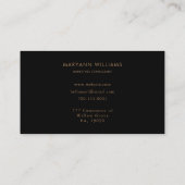 Carte De Visite Consultant en marketing Brown noir (Dos)
