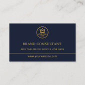 Carte de visite consultant en marque Code QR Logo  (Devant)