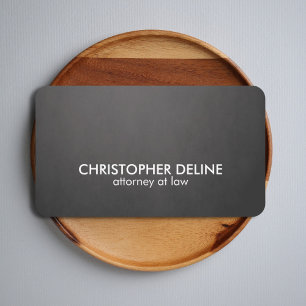 Carte De Visite Consultant en matière audacieux élégant simple 