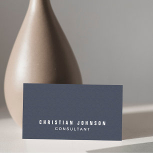 Carte De Visite Consultant en matière blanc bleu de texture