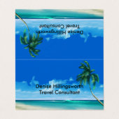 Carte De Visite Consultant en matière d'agent de voyage (Extérieur déplié)
