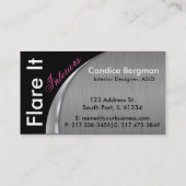 Carte De Visite Consultant en matière de conception de dessinateur (Dos)