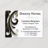 Carte De Visite Consultant en matière de conception de dessinateur (Dos)