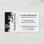 Carte De Visite Consultant en matière de conception de dessinateur (Dos)