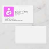 Carte De Visite Consultant en matière de lactation (Devant / Derrière)