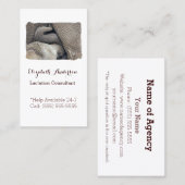 Carte De Visite Consultant en matière de lactation allaitant (Devant / Derrière)