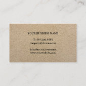 Carte De Visite Consultant en matière imprimé élégant simple de (Dos)