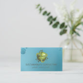 Carte De Visite Consultant en matière moderne de durabilité de (Debout devant)