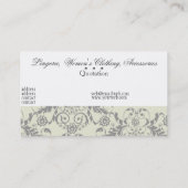 Carte De Visite Consultant en matière subtil floral de boutique de (Dos)