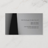 Carte de visite consultant en monogramme ordinaire (Dos)