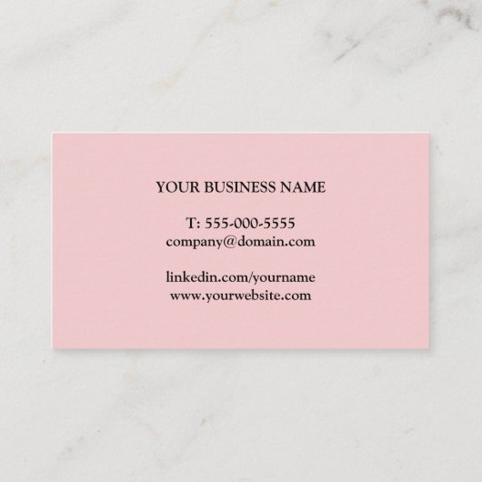 Carte De Visite Consultant en papier Kraft imprimé simple et éléga (Dos)