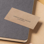 Carte De Visite Consultant en papier papier Kraft Imprimé simple e