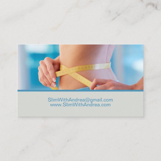 Carte De Visite Consultant en perte de poids amincissant (Dos)