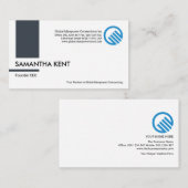 Carte De Visite Consultant en recrutement pour les bandes de colon (Devant / Derrière)