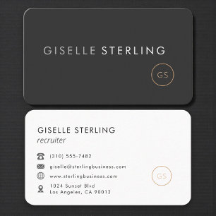 Carte De Visite Consultant en recrutement professionnel RH