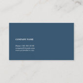 Carte De Visite Consultant en réseau bleu simple et simple (Dos)