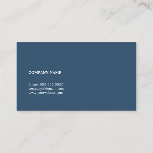 Carte De Visite Consultant en réseau bleu simple et simple (Dos)