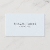 Carte De Visite Consultant en réseau bleu simple et simple (Devant)