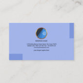 Carte De Visite Consultant en sécurité argenté moderne simple de (Dos)