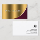 Carte De Visite Consultant en sécurité Compétences spéciales Courb (Devant / Derrière)
