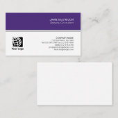 Carte De Visite Consultant en sécurité Simple Minimal Professionne (Devant / Derrière)