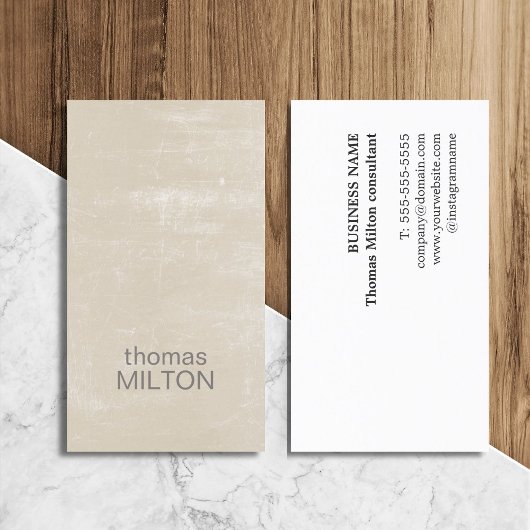 Carte De Visite Consultant en Texture Élégante Moderne