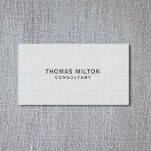 Carte De Visite Consultant en texture simple et élégante
