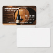 Carte De Visite Consultant en vin (Devant / Derrière)