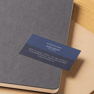 Carte De Visite Consultant financier en bleu texturé classique