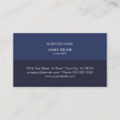 Carte De Visite Consultant financier en bleu texturé classique (Devant)