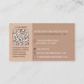 Carte De Visite Consultant fiscal professionnel Monogramme Comptab (Dos)