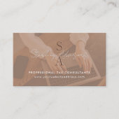Carte De Visite Consultant fiscal professionnel Monogramme Comptab (Devant)