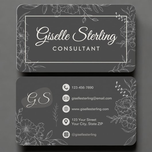 Carte De Visite Consultant Floral