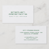 Carte De Visite Consultant futuriste élégant professionnel à feuil (Devant / Derrière)